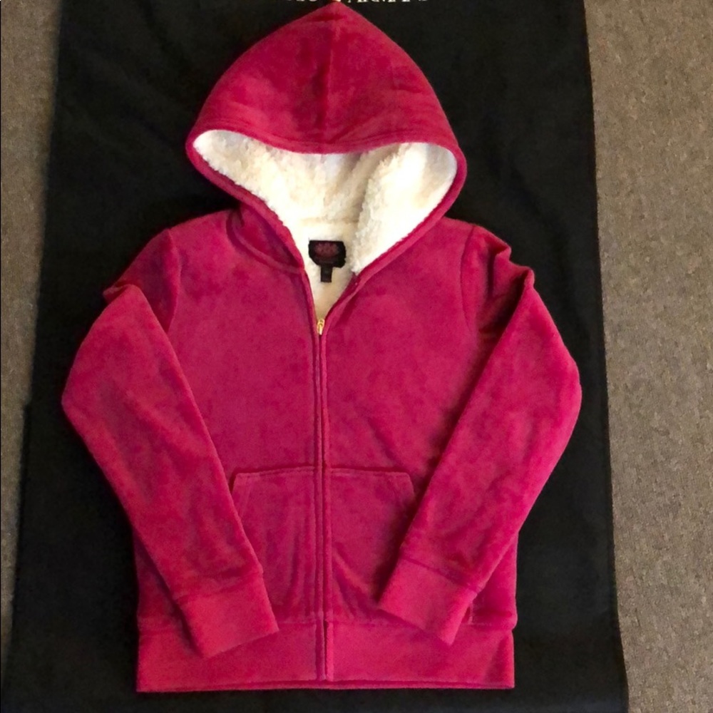 Juicy Couture black label zip up jacket hot pink